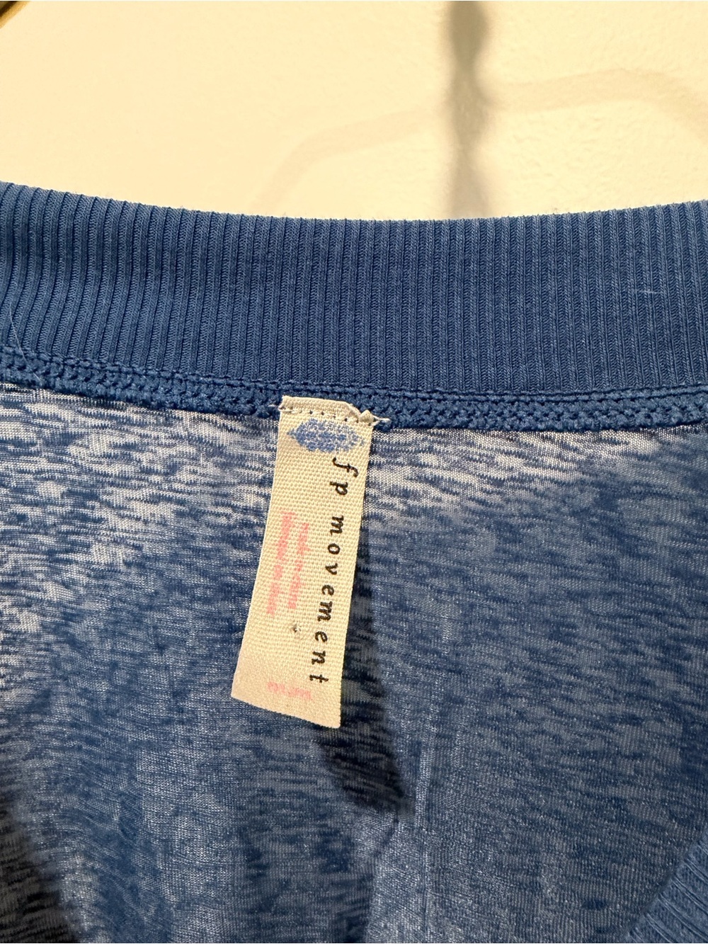 FP Movement by Free People Blue Long-Sleeve Gathered Waist Top - Picture 4 of 5